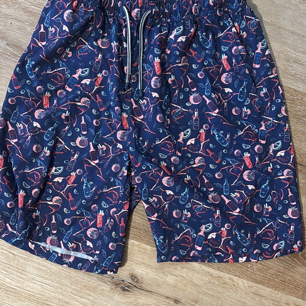 Peter Millar Navy Graphic Men's Athletic Shorts
